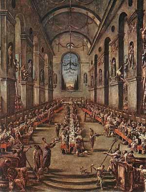 Трапезная. Картина А. Маньяско, 1736&mdash;1737 гг.